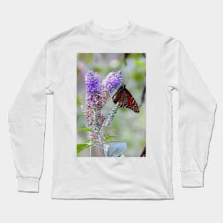 Butterfly in Garden Long Sleeve T-Shirt